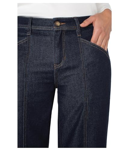 Liverpool Women's Mid-Rise Trouser Wide Leg with Seaming 32" Inseam3