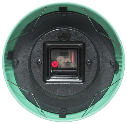 Horloge murale rétro quartz Infinity Instruments menthe 23cm - 5