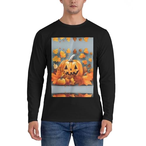 Chemise homme EdWal motif citrouille d'automne coupe classique chic