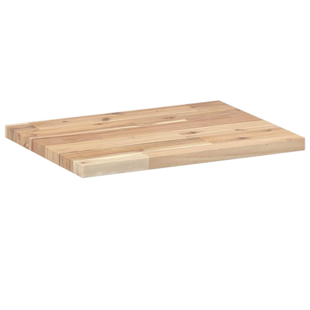 Pływające regały z drewna akacjowego 4 sztuki nieobrobione 40 x 30 x 2 cm na ścianę, praktyczne i dekoracyjne przechowywanie do kuchni, łazienki, salonu, sypialni, gabinetu, garażu,