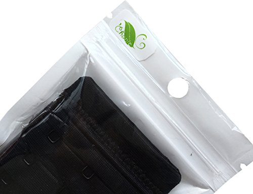 Chanie Women Pack Of 3 Soft Comfortable 3 Hooks Bra Extender,2.4"X 2.3" #TOP4