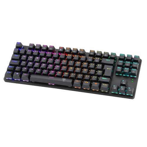Teclado Mecânico Bora RGB Switch Blue - T-tgk315-bl, PRETO glide