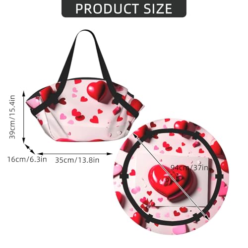 Sac de voyage Saint-Valentin pliable et étanche pour un weekend romantique