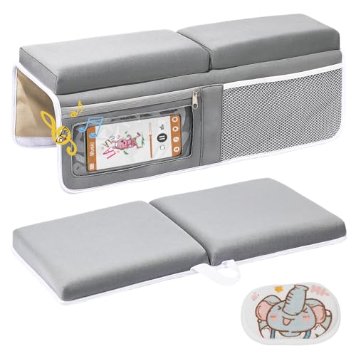 Image of FITNISSFTW Comfortable Baby Bath Kneeler and Elbow Rest Pad Set, Thick Kneeling Pad with Memory Foam & Quick Dry Neoprene for Baby Bathtub, Splash-proof Pocket, Non-Slip, Foldable, Machine Washable