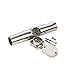 Amarine Made Stainless Tournament Style Clamp on Fishing Rod Holder for Rails 1-1/4