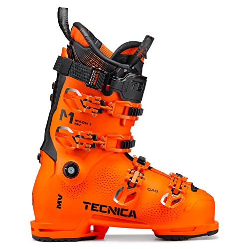 Tecnica Men's Mach1 Hv 130 Td Gw 130-Flex High-Volume Warm Functional Comfortable Alpine All Mountain Ski Boots, Ultra Orange, 7.5 #TOP1
