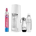 SodaStream Aeratore Terra, Confezione Risparmio con Cilindro di CO2, 2 1 l 1 Bottiglia di plastica da 0,5 l, Lavabile in lavastoviglie, Altezza 44 cm, Bianco, 44cm Hoch