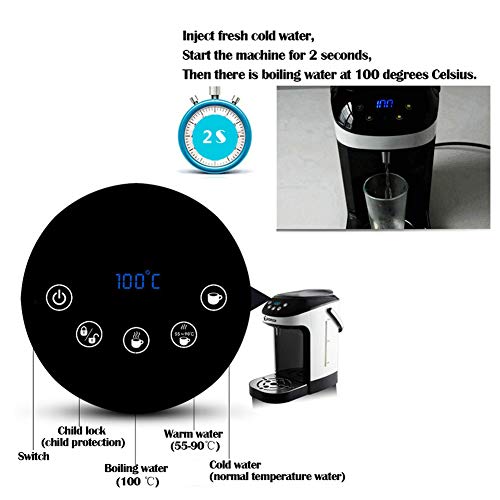 Instant Electric Hot Water Dispenser 2000W 3.5L ze stali nierdzewnej z wyświetlaczem LCD Inteligentna kontrola tempa do kawy