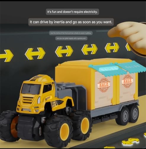 Image of Salling Transport Truck 1:43 Metal Toys Alloy Diecast Truck Set Toy, Diecast Miniature Car Model Best Birthday Gift for Kids[Multicolor = Sent Any 1 Truck]