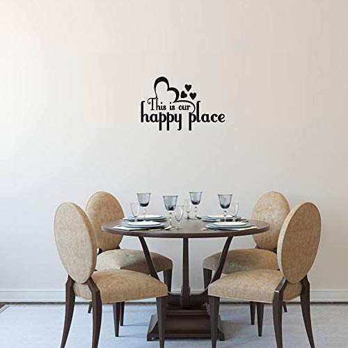 This Is Our Happy Place Family Wall Decal Love Quote Vinyl Wall Lettering Home Decor Wall Art #TOP5