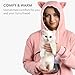 HOMELEVEL Pullover Katzentasche - Katzen Hoodie mit Tasche - Hoodie mit Katzentasche warm - Pulli mit Hundetasche - Pullover mit Katzentasche Damen - Katzentragepullover