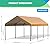 VerisShade 12x20FT Carport, Car Canopy, Portable Garage, Easy to Assemble, Carport Canopy 12x20FT Heavy Duty for Car, Bike, Boat, Party (Khaki)