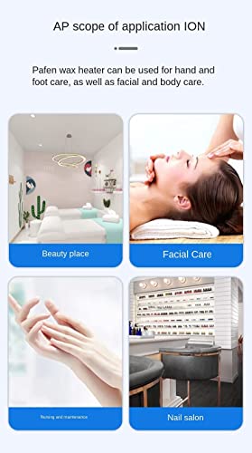 Professional Electric Wax Warmer for Facial Skin SPA with Adjustable Temperature and 50 Wood Craft Sticks