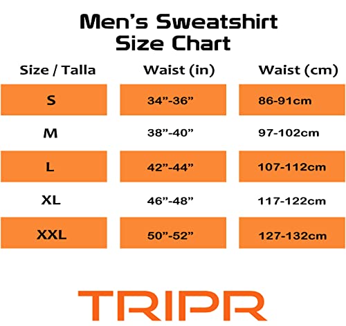 Tripr Fashion Fleece Pullover Sweatshirt For Men-Cotton Blend Moisture Wicking-Patch Pocket-Dry Fit Athletic Men's Hoodies, White/Black, Xx-Large #TOP4