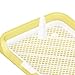 ＫＬＫＣＭＳ Mesh Grids Toilet Dog Toilet with Protection Wall Reusable Puppy Pee Pad Holder Dog Potty Tray for Dogs and Cats Large Puppy, Yellow