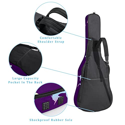 Housse de transport rembourrée pour guitare en tissu Oxford imperméable avec bandoulière réglable Motif silhouette de… - Les Beatles, Paul McCartney, John Lennon, RIngo Starr, George Harrison Housse de transport rembourrée pour guitare en tissu Oxford imperméable avec bandoulière réglable Motif silhouette de… – Image 4