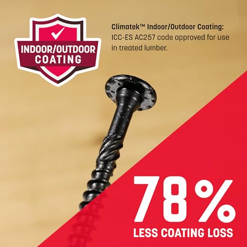 GRK Fasteners RSSTM 5/16 x 4 Tornillos estructurales Rugged, negro, 25 piezas miniatura 5
