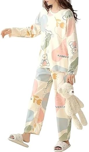 LUXEZORO Womens Cotton Night Suit Set T-Shirt &amp; Pajama Soft Loose Fit Nightwear &amp; Home Wear for Women and Girls