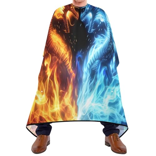 Capa de barbería impermeable para hombres con cierre ajustable miniatura 1