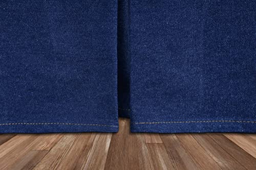 Visi-One Karin Maki Denim Blue Bed Skirt Californiya King, Three Sided Wrap Around With Easy Fit #TOP3