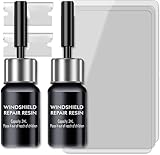 Zupooko 2 Pack Windshield Repair Kit, Quick Fix for Chips, Cracks, Bulls-Eye & Star Damage, Nano Glass Repair Kit, Easy Car Windshield Repair Solution Windshield Repair Kit for Chips & Cracks (Black