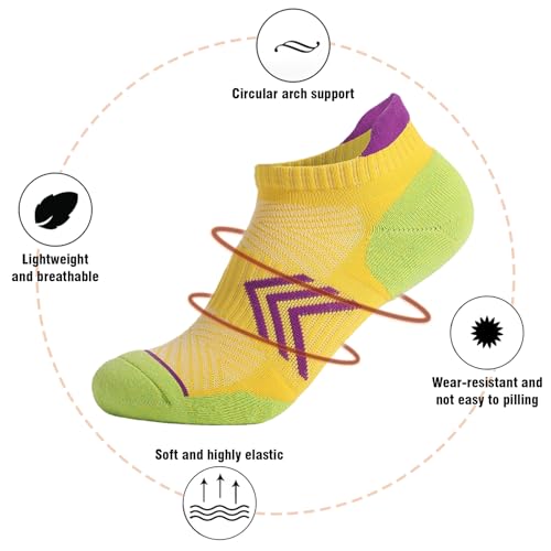 Women's Running Socks Padded Sports Socks Ankle Socks Breathable Cotton Socks3