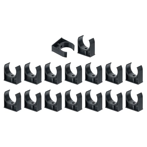 Collier de serrage PVC 50mm noir en U pour optimiser les câbles studio