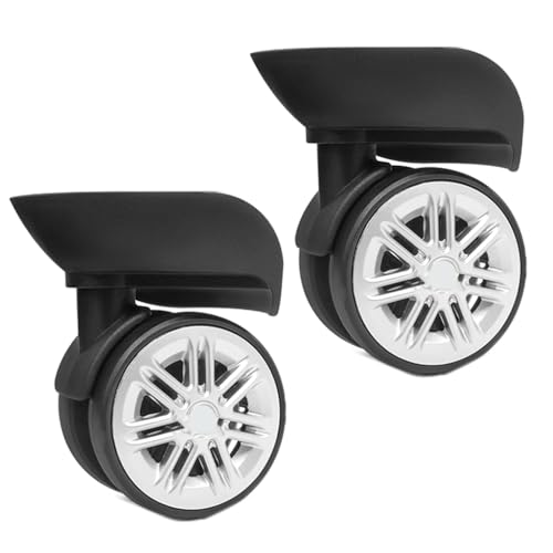トロリーキャスタースーツケース交換部品1組 荷物ボックス 360度スピナー 修理 高耐久