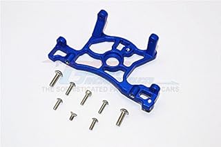 GPM for Traxxas Slash 4x4 LCG (68086-21) / Deegan 38 Fiesta (74054-6) Upgrade Parts Aluminum Spur Gear Cover Mount - 1Pc Set Blue