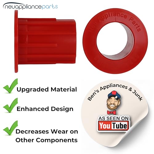 Washing-Machine-Basket-Bushing-52719-by-Neu-Appliance-Parts-Upgraded-Nylon-66-Part-Fixes-Repairs-Off-Balance-Tub-Wobble-Fits-Whirlpool-Maytag-Kenmore-Models