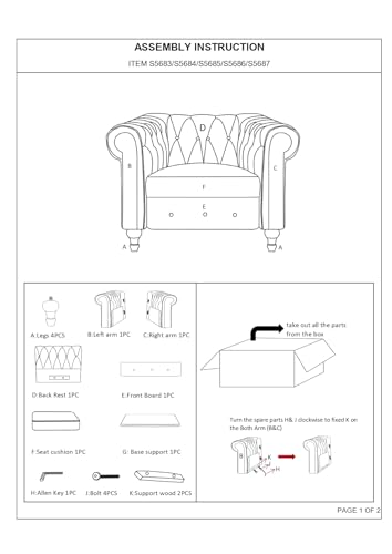 Sillón Cuero Sintético Blanco Plegable miniatura 4