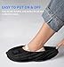 200 Pcs Disposable Shoe Covers Non-Slip X-Large, Fits Men US 9-13 / Women US 10-12, Slip-Resistant Booties, Waterproof, Elastic Band, Non-Slip Silicone Sole, Reusable, Protects Floors-Black