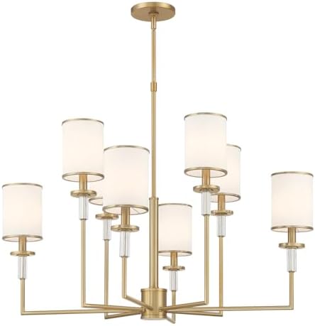 Crystorama Hatfield 8 Light Vibrant Gold Chandelier