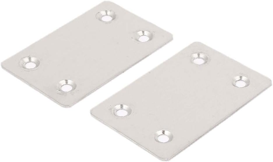 New Lon0167 60mm x Featured 38mm x 1mm reliable efficacy Stainless Steel Corner Brace Flat Mending Repair Plate 50pcs(id:d22 b9 1e 472)
