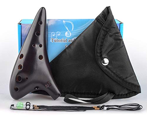 Ocarina 12 Hole Alto C Ceramic Ocarina For Beginner Professional #TOP6