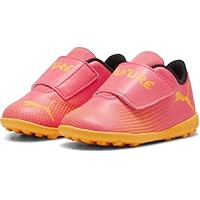 PUMA Future 7 Play TT V Inf, Soccer Shoe, Sunset Glow Black-Sun Stream, 37 EU