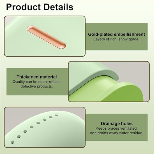 Image of Hodaqe Retainer Case, Denture Box with Retainer Removal Tool and Brush, Slim Night Mouth Guard Cases, Portable Aligner Case with Drain Hole (Without Braces)