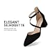 Imagen de DREAM PAIRS Zapatos Tacón Bajo Mujer,Negro-Nubuck