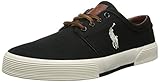 Polo Ralph Lauren Men's Faxon Low Sneaker,Polo Black/Cream,10 D US