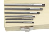 TTC #0-#5 6 Pc Straight Flute Straight Shank Taper Pin Reamer Set