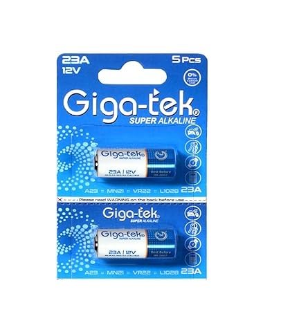 23A Pack of 2 Pieces giga12V Alkaline Battery High Voltage Cell Car Remote Battery(2 pc)-image-8