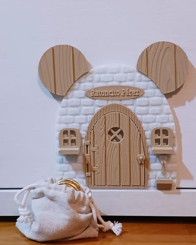 Puerta Ratoncito Pérez, ideal para decorar la habitación de tus hijos. Casa con ...