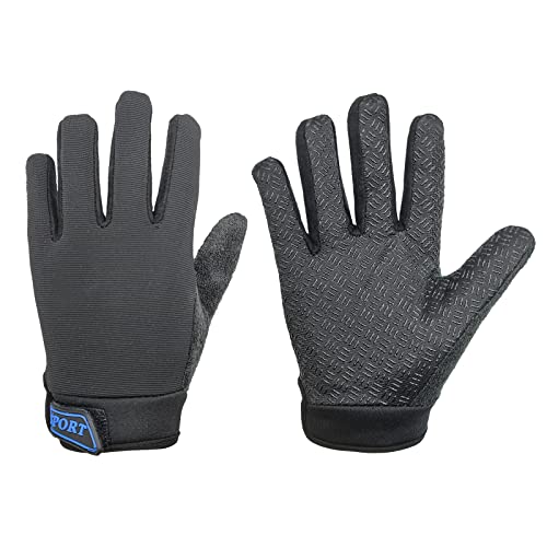 Long Keeper Kids Cycling Sport Gloves Boys Girls Outdoor Anti Slip Climbing Hunting Fishing Gloves (Black) #TOP1