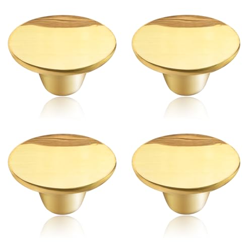 Uenhoy 4 Pcs Stainless Steel Pot Lid Knob Replacement for Dutch Oven, Gold
