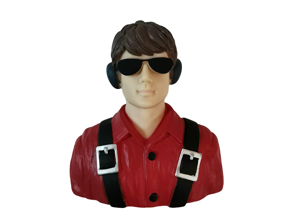 FLFRC 1/6 Pilot Figure Piper Cub Hand Painted for RC Airplanes Model Plane Aircraft Warbird Sport Jet Car Boat Drone Toy Driver