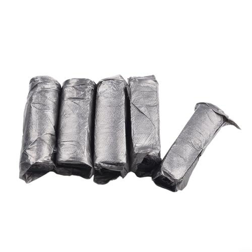 Ordena en cualquier lugar con nuestro juego portátil de 5 rollos de bolsas de limpieza ecológicas (negro)
