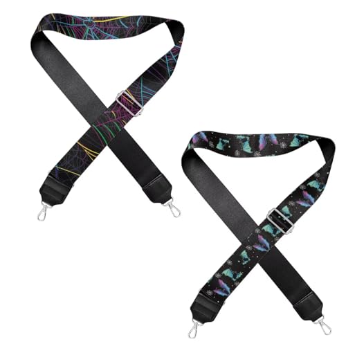 Image of Jeiento Replacement Shoulder Strap,2 Piece Set Guitar Style Handbag Crossbody Strap Adjustable Guitar Straps for Women Girls