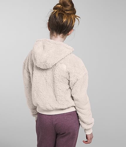 The North Face Girls' Oso Fleece Full-Zip Hooded Jacket, Gardenia White 3, X-Small3