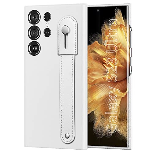 Coque blanche Samsung S23 Ultra avec béquille pour visionnage mains libres SaharaCase