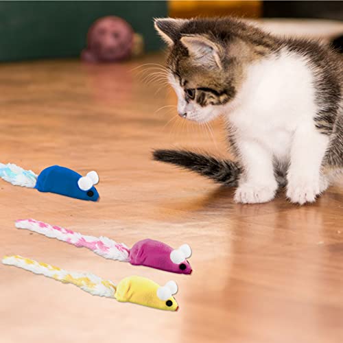 Andiker Cat Interactive Toy, 4Pcs Mouse-Shaped Cat Toys For Indoor Cats With Crinkle Paper 4Colors Cat Catnip Toys For Scratch And Chew For Cats Gifts And Kitten Lovers (4Pcs) #TOP6